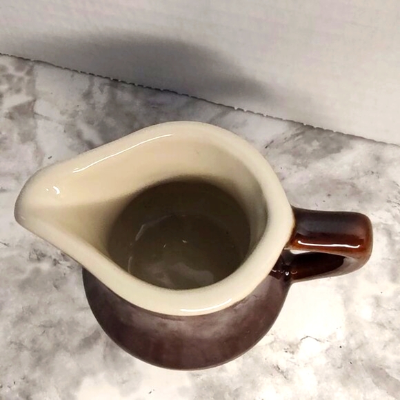 Vtg Burden Brown Small Ceramic Individual Creamer Restaurant ware - Picture 2 of 10